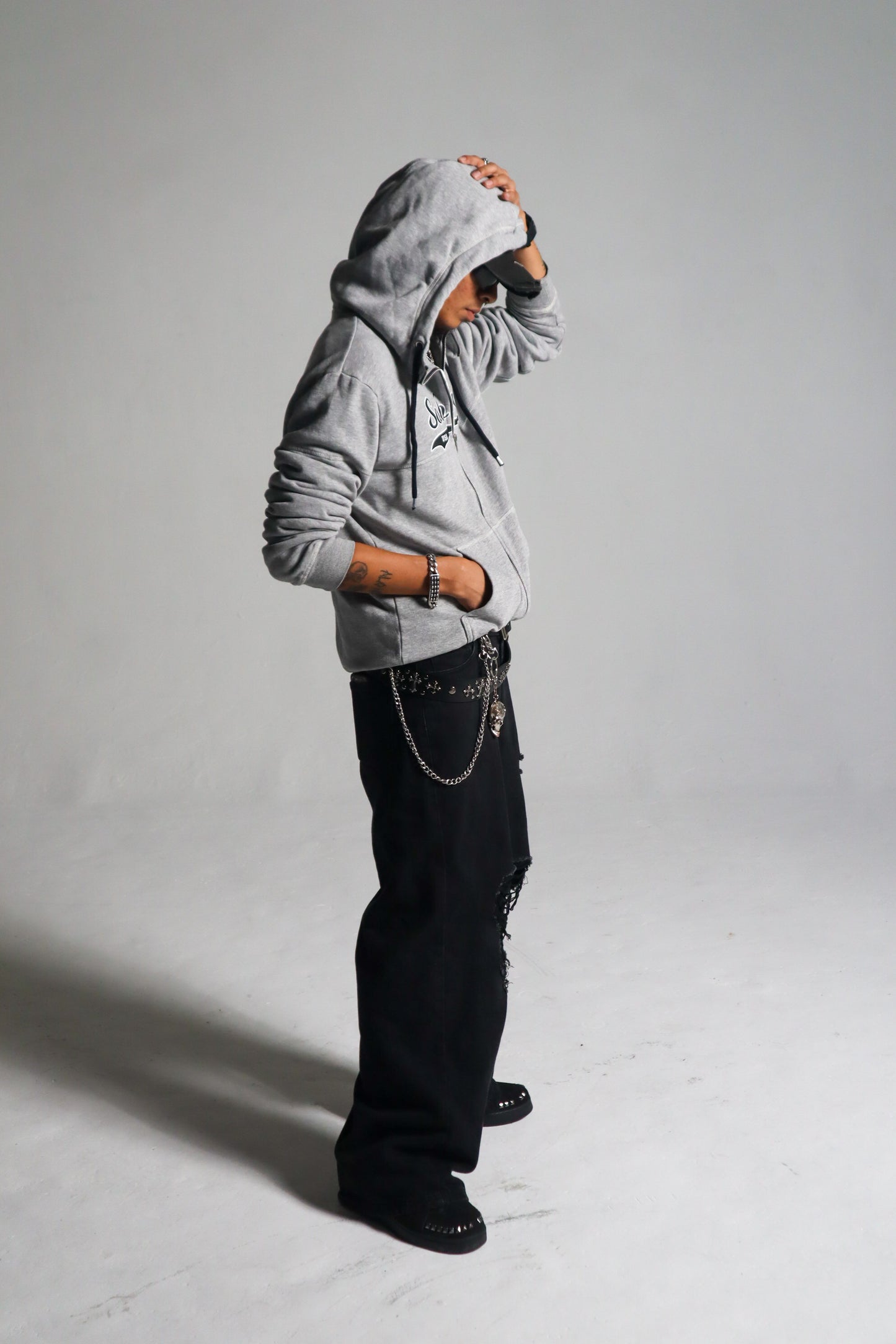 “1/1” Solo Soul Grey Zip up